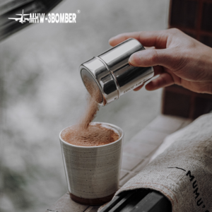 Bomber stainless steel powder canister, powder canister, sugar powder sieve, cocoa powder, cappuccino, fancy coffee, sugar canister - Image 4
