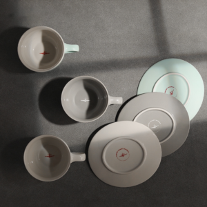MHW-3BOMBER Bomber Ceramic Coffee Cup Mars Mars Cup Latte Cup Garland Cup with Butterfly 300ml - Image 3