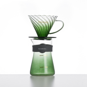 Brewista heat-resistant glass hand-brewed coffee filter cup sharing pot V60 filter cup shadow blue aurora Haoyue set - Image 4