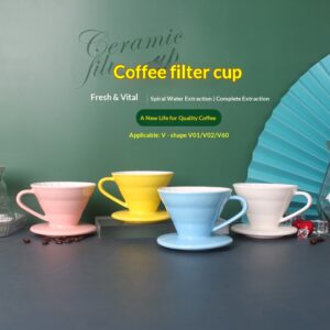 V01 hand-brewed coffee filter cup, ceramic filter cup, hand-brewed filter, hand-brewed coffee cup, V60 filter cup, hand-brewed pot funnel - Image 3