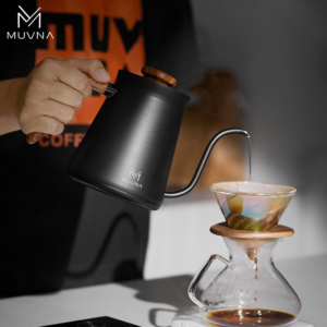 MUVNA Muvna hand-brewed coffee temperature control pot, shaker smart fine-mouthed pot, stainless steel electric kettle, teapot - Image 4