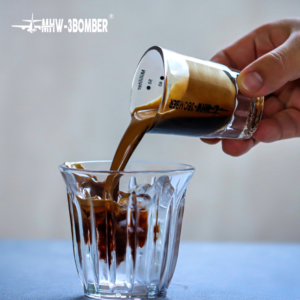 Bomber Espresso cup glass with scale ounce measuring cup glass cup extraction cup home commercial cup - Image 4