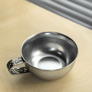 304 stainless steel VanseerBarista 240ml coffee cup double-layer heat insulation latte cup brushed cup - Image 2