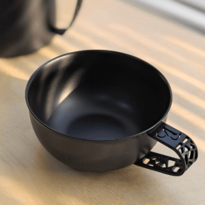 304 stainless steel VanseerBarista 240ml coffee cup double-layer heat insulation latte cup brushed cup - Image 3