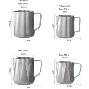 Retro industrial style coffee milk jug, hand-brewed coffee pot, pull flower jug, milk foam cup, pull flower cup, milk coffee utensils - Image 5