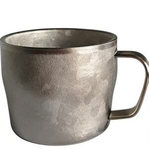 High-value home office pure titanium coffee cup with handle drinking cup double-layer heat insulation and anti-scalding handy cup titanium cup - Image 9