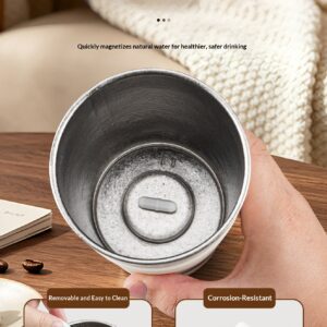 High-value pure titanium magnetic stirring cup coffee cup electric rechargeable portable lightweight cup with typec interface - Image 8