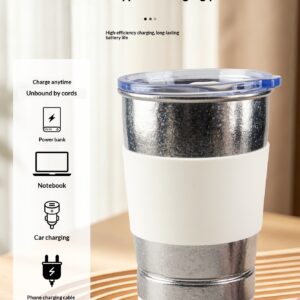 High-value pure titanium magnetic stirring cup coffee cup electric rechargeable portable lightweight cup with typec interface - Image 10