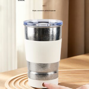 High-value pure titanium magnetic stirring cup coffee cup electric rechargeable portable lightweight cup with typec interface - Image 11