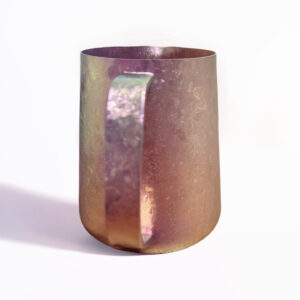 Pure titanium ice flower pattern, bright small round mouth garland cup, titanium pole garland cylinder, milk bottle, milk foam cylinder, coffee utensils - Image 13
