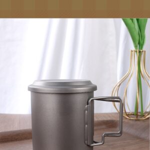 Outdoor pure titanium tea set set, business trip, camping, portable cover tea maker, household kung Fu tea set - Image 3