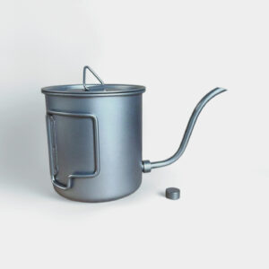 Outdoor pure titanium tea set set, business trip, camping, portable cover tea maker, household kung Fu tea set - Image 10