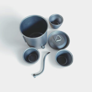Outdoor pure titanium tea set set, business trip, camping, portable cover tea maker, household kung Fu tea set - Image 14