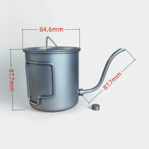 Outdoor pure titanium tea set set, business trip, camping, portable cover tea maker, household kung Fu tea set - Image 15